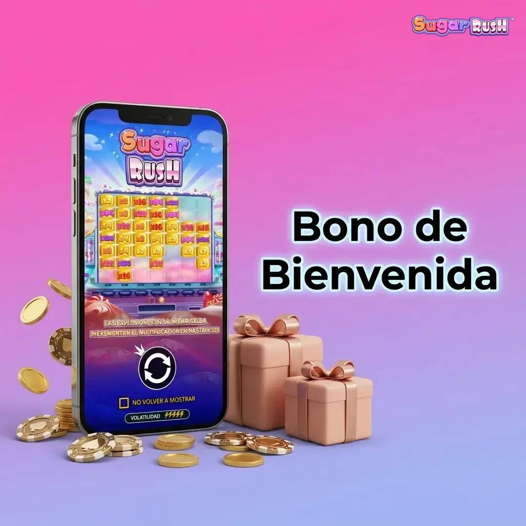 Bono de bienvenida en casinos de Colombia que multiplica el depósito inicial hasta un 200% para jugar Sugar Rush
