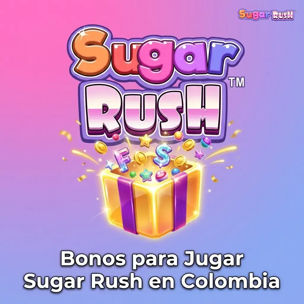 Bonos de bienvenida, giros gratis y cashback para jugar Sugar Rush en casinos de Colombia