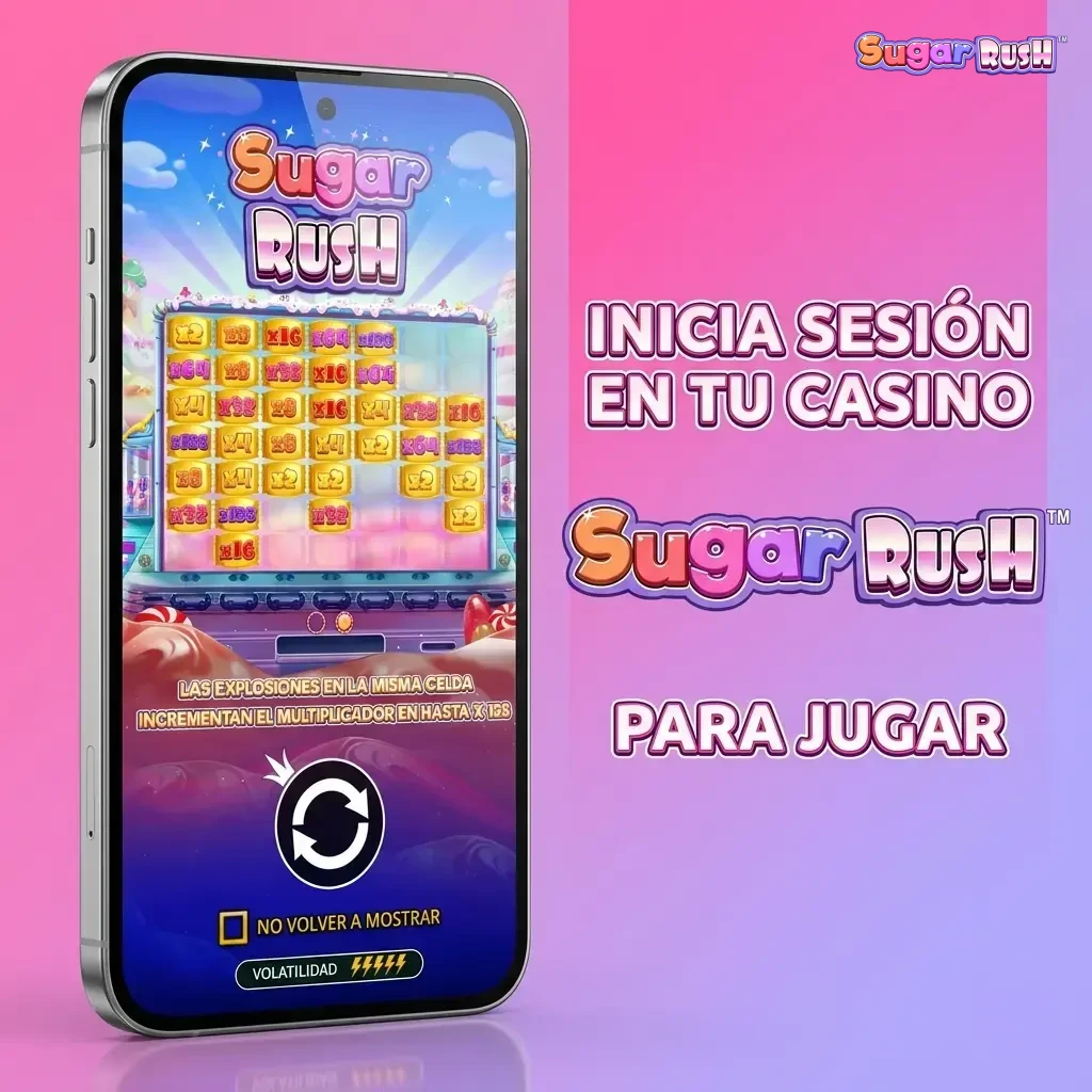 Inicio de sesión en casino para jugar Sugar Rush con dinero real en dispositivo móvil o PC
