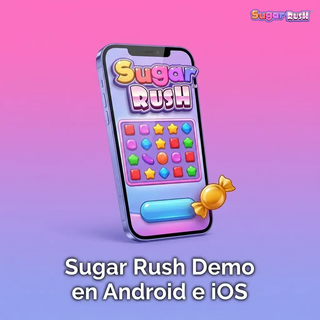 Demo de Sugar Rush disponible en Android e iOS a través de la app del casino, sin descarga independiente