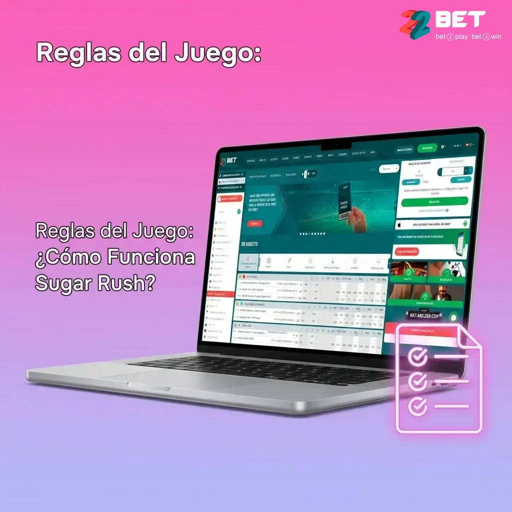 Tragamonedas Sugar Rush con cuadrícula 7x7, mecánica de cascada, multiplicadores y RTP del 96,5%