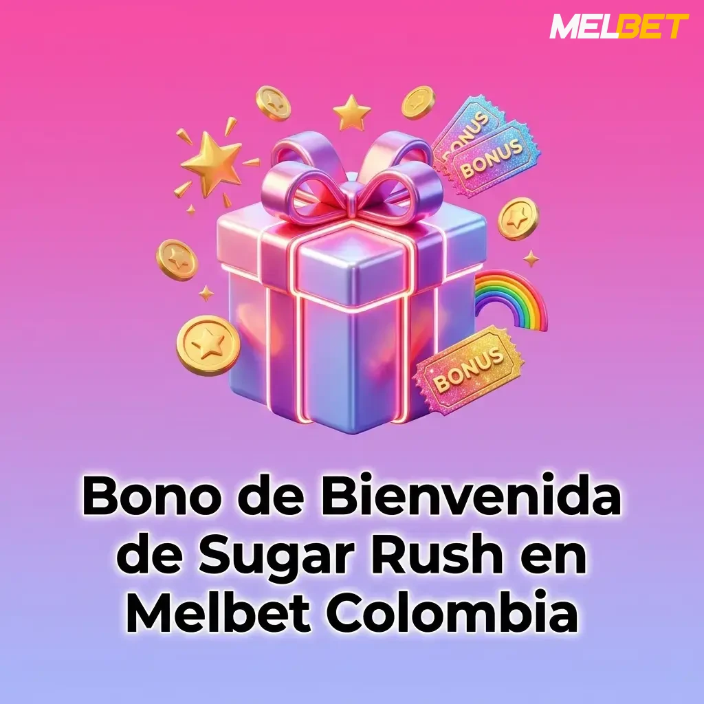 Bono de bienvenida Melbet Colombia: hasta 4.377.450 COP y 220 giros gratis para jugar Sugar Rush