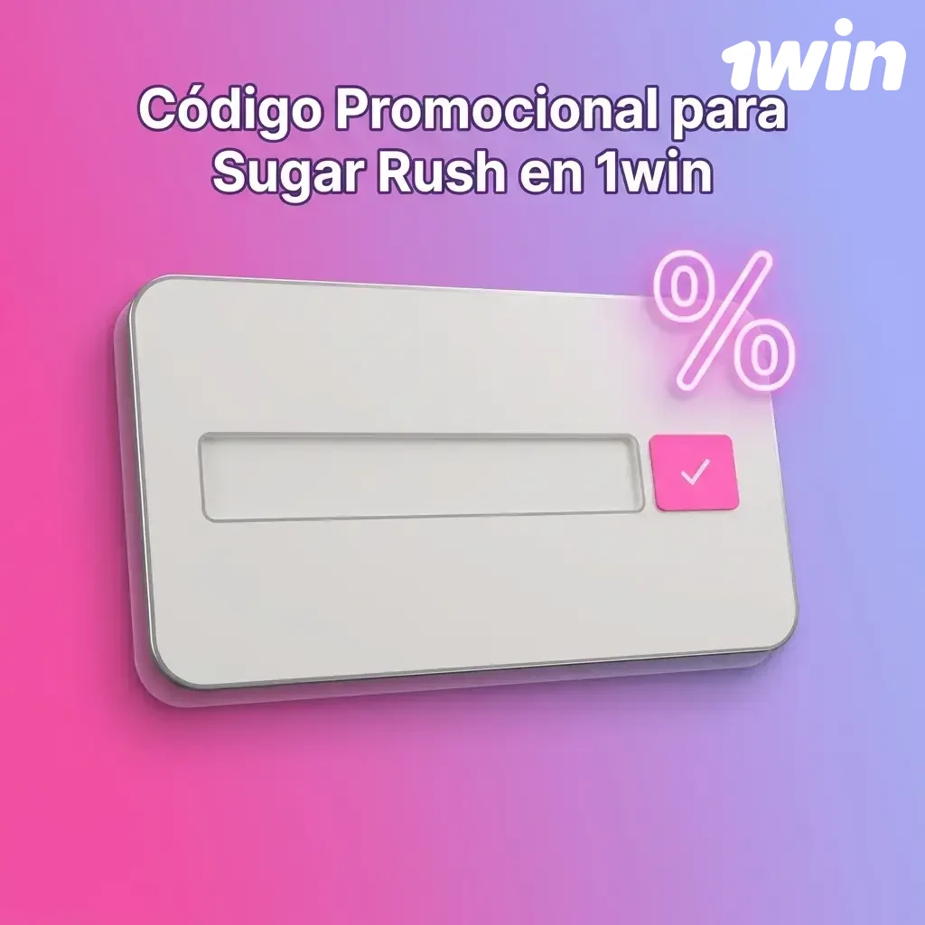 Código promocional 1WINCOL para Sugar Rush en 1win, ingresado en el campo de registro para obtener bono de bienvenida
