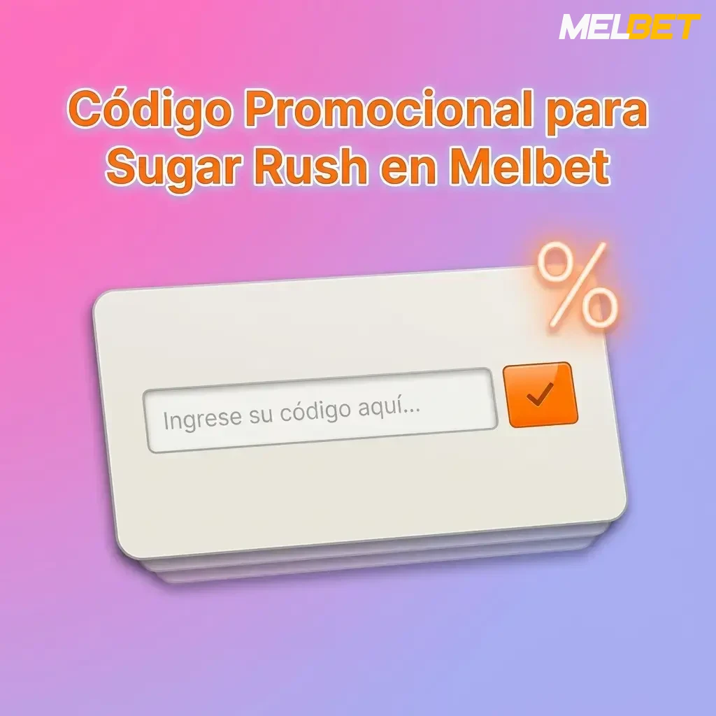 Código promocional MELBETCO para Sugar Rush en Melbet, bono de bienvenida con valor adicional al registrarte