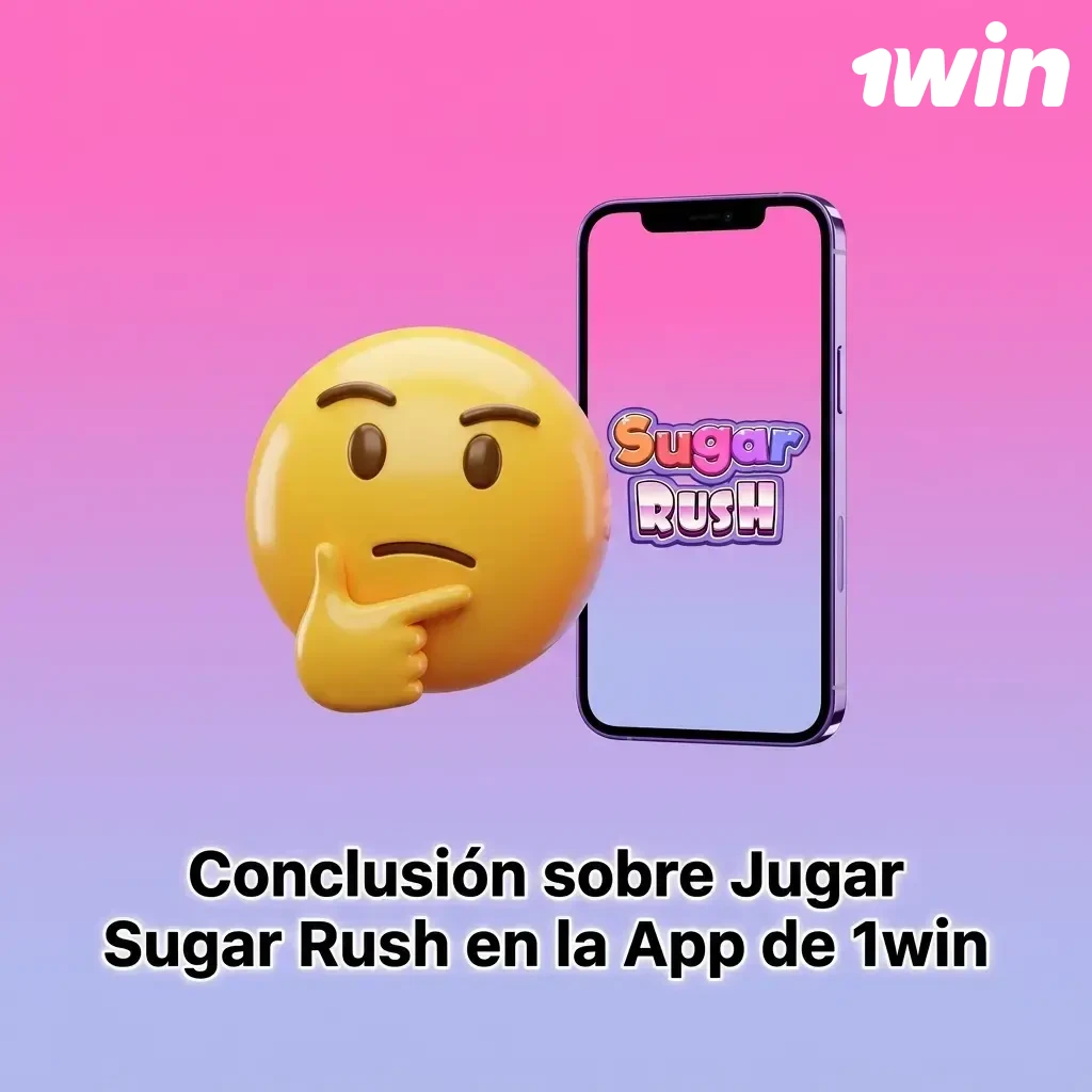 Conclusión sobre jugar Sugar Rush en la app de 1win en Colombia con bonos y métodos de pago locales