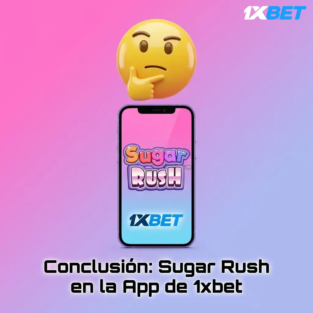 Conclusión sobre Sugar Rush en la app de 1xbet: RTP 96,50%, bono hasta 6.700.000 COP y pagos con Nequi
